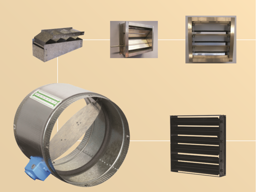 Picture of Metal Drive Open Drive Closed Motorised Zone Damper