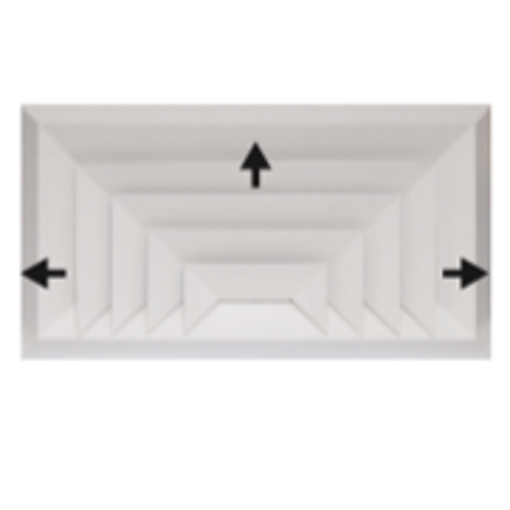 Picture of Bevelled Edge 3-Way Rectangular Diffuser